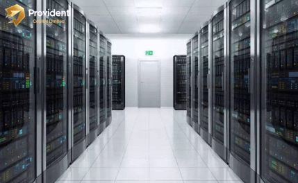 Panoramic view of a large cryptocurrency mining farm in Paraguay